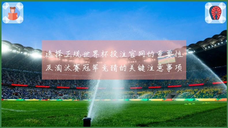 选择正规世界杯投注官网的重要性及淘汰赛冠军竞猜的关键注意事项